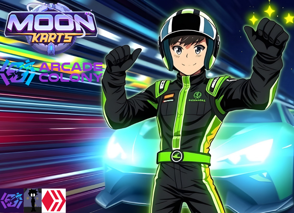 Arcade Colony Moon Karts: Build Racing Set-Up with a Gold Foil Quasar Sport for ...