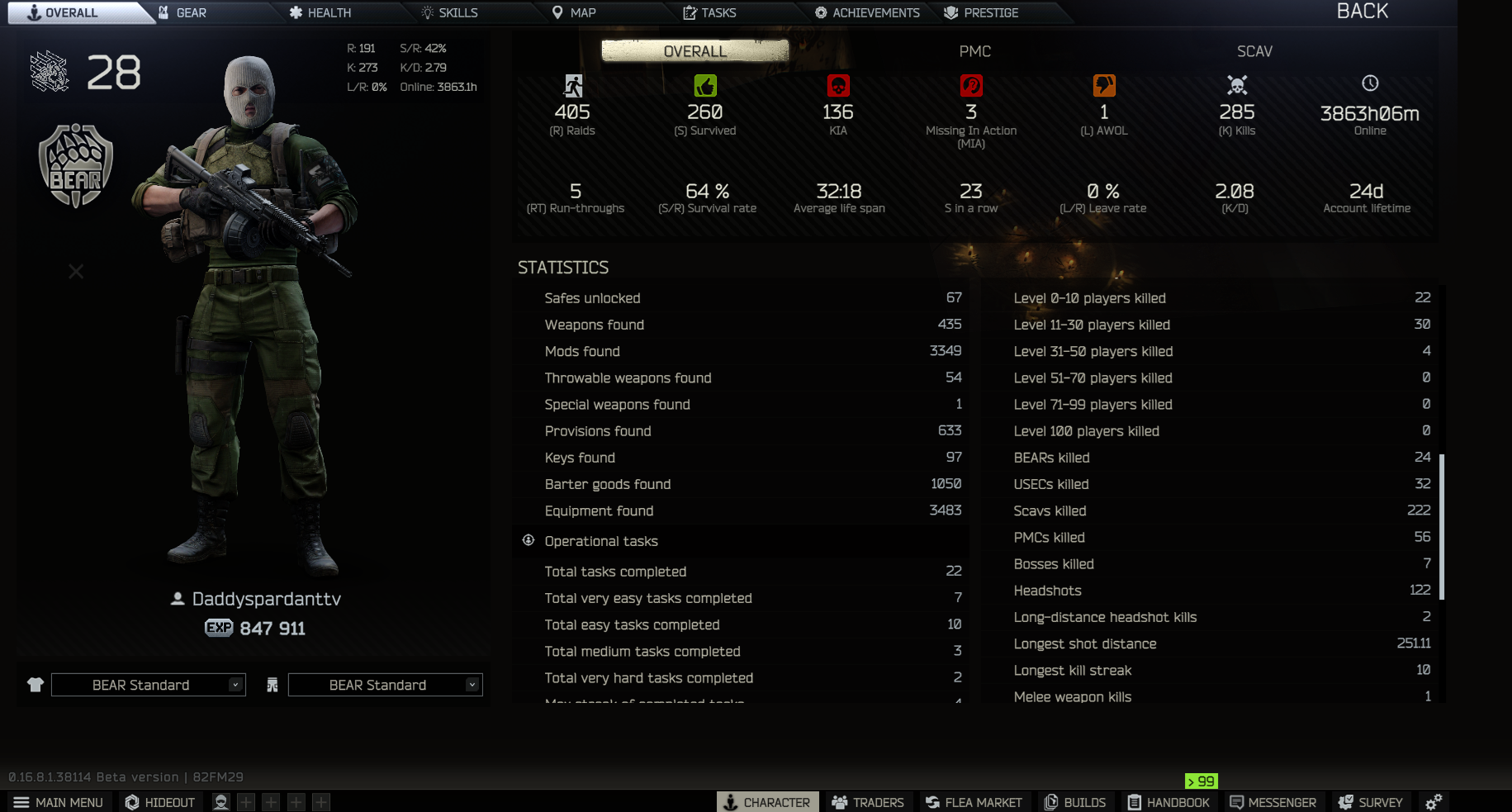 Day 27 of EFT 0.18 and other games "Setup Runs now" (eng/Esp)