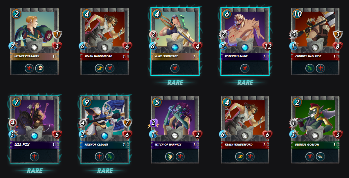 Opening 5 Gladius Cases in Splinterlands